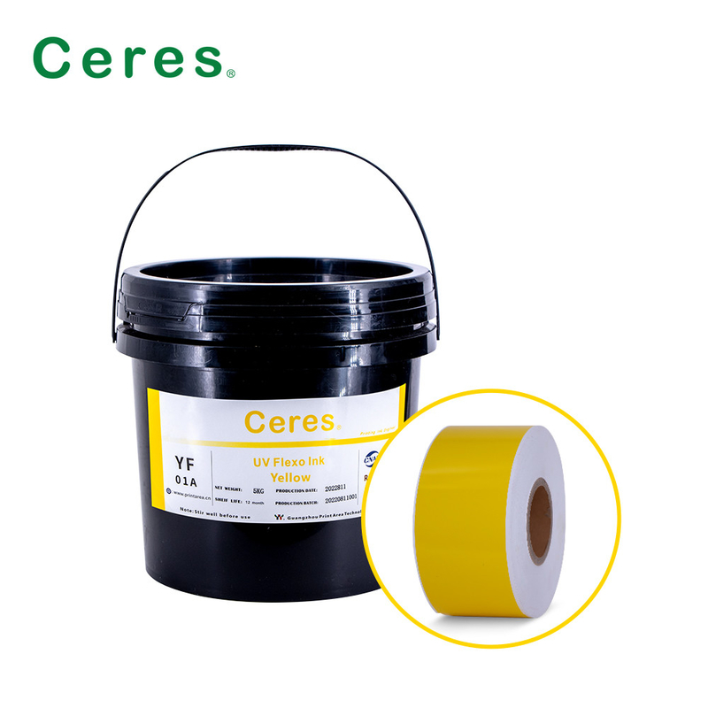 UVA Flexo Ink CMYK et couleurs Panton pour l'impression d'étiquettes