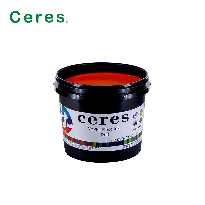 Couleur CMYK YYPFL Flexo Ink pour rubans de tissu textile