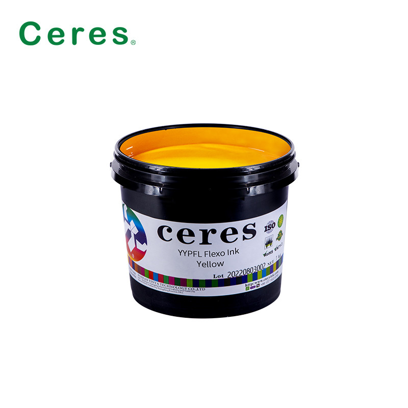 Couleur CMYK YYPFL Flexo Ink pour rubans de tissu textile