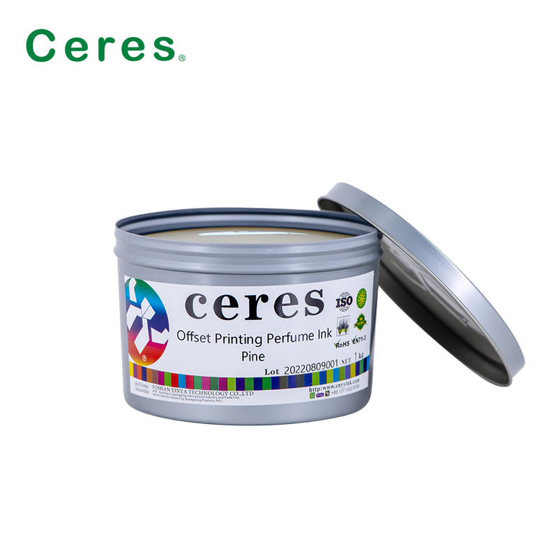 Cérès Offset Impression encre parfumée Pine Goût Couleur transparente
