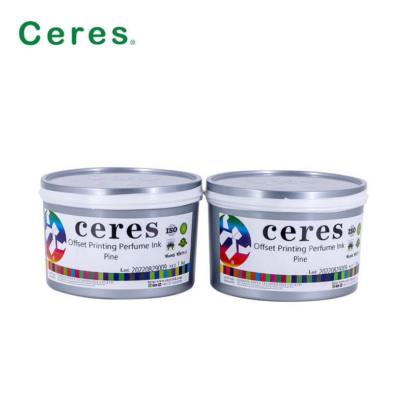 Cérès Offset Impression encre parfumée Pine Goût Couleur transparente