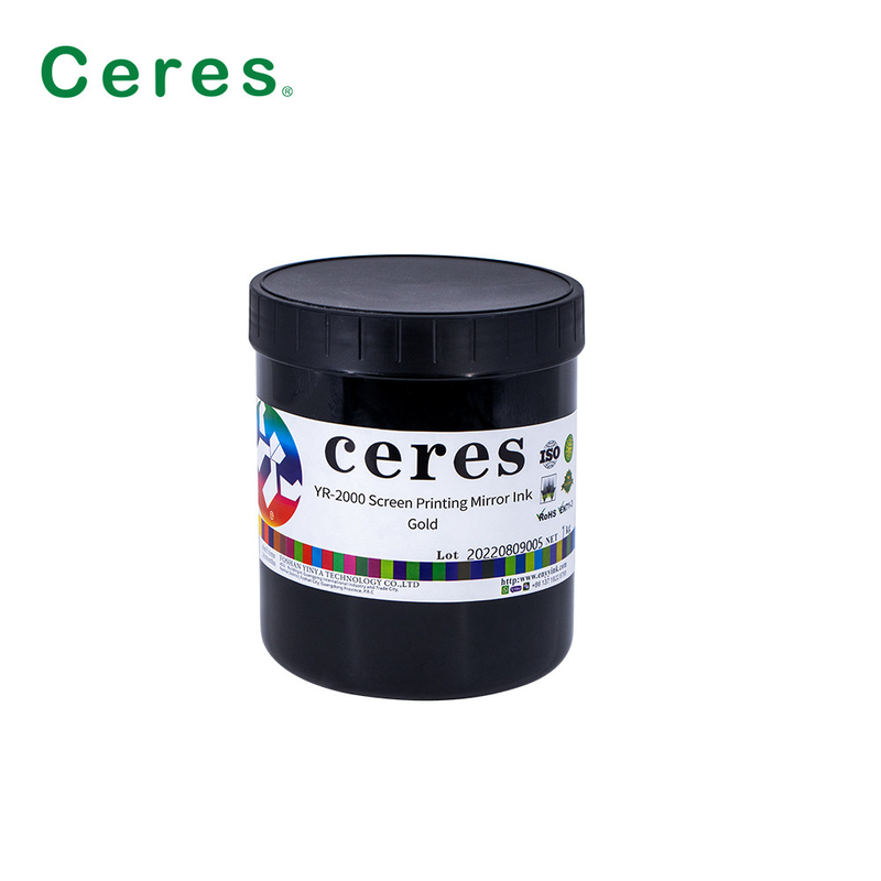1 kg / boîte d'encre d'impression de l'écran de sécurité miroir couleur argent et or