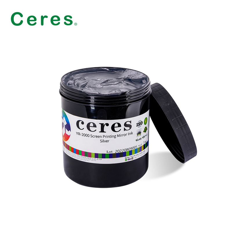 1 kg / boîte d'encre d'impression de l'écran de sécurité miroir couleur argent et or