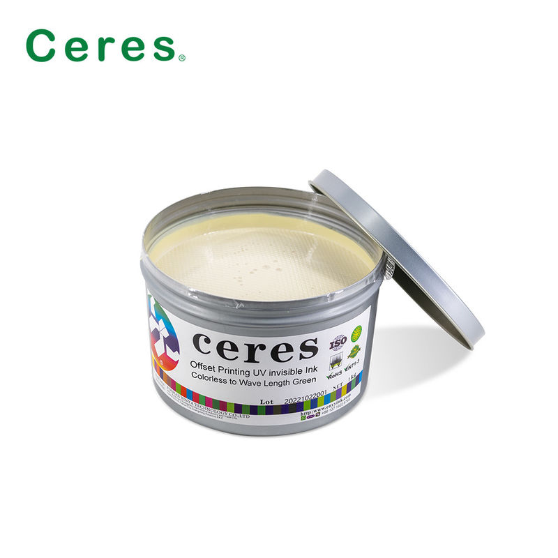 Ceres Uv Encre Invisible Incolore à Vert Séchage Normal
