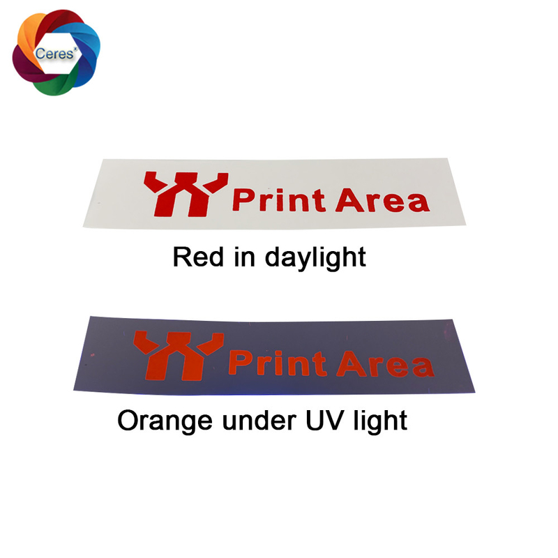 Rouge invisible d'encre d'imprimerie d'écran de sécurité à la couleur lumineuse orange