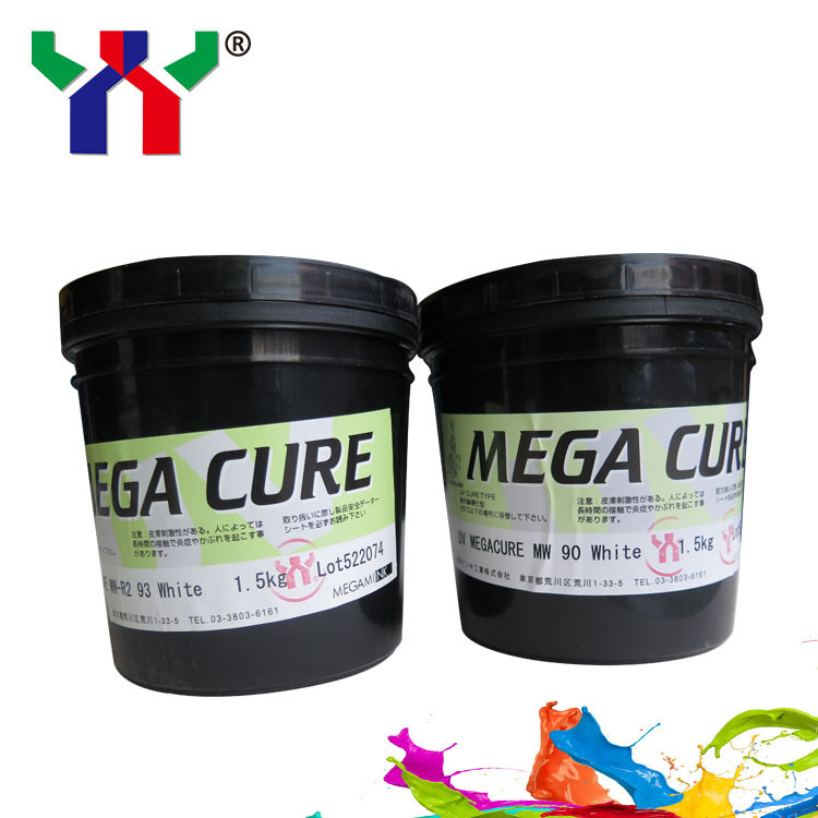 L'encre de couleur blanche offset 1 kg boîte d'encre d'impression à durcissement UV Msds NW90 séchage rapide