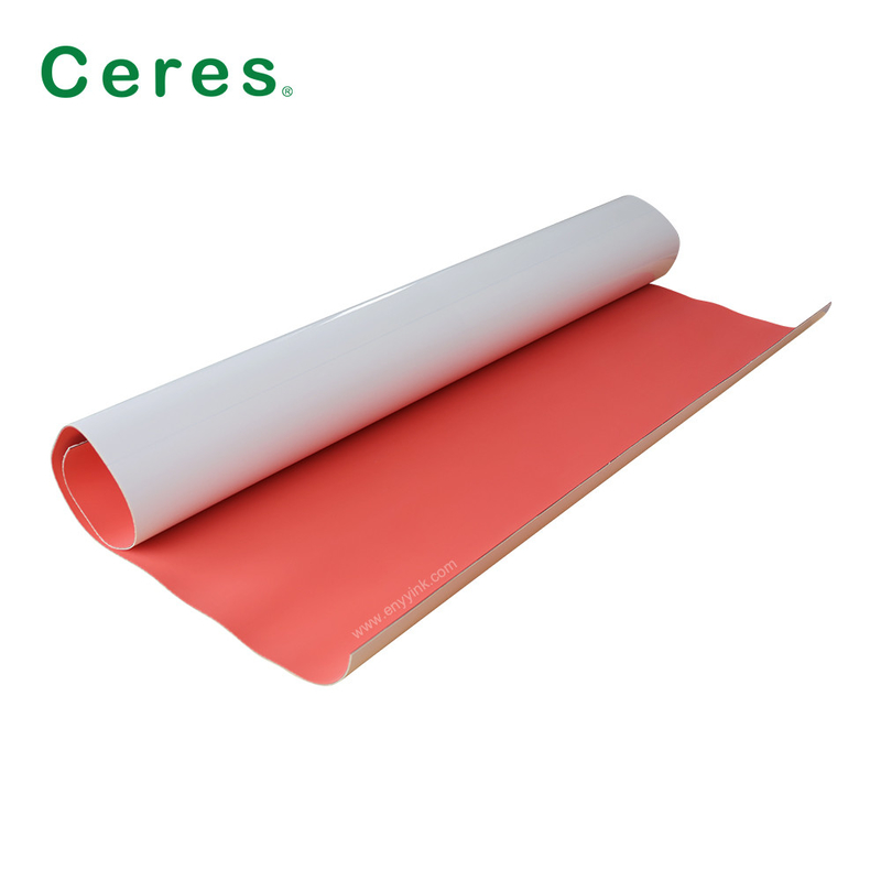 Épaisseur en caoutchouc de impression auto-adhésive UV de la couverture 1.95mm de couleur rouge