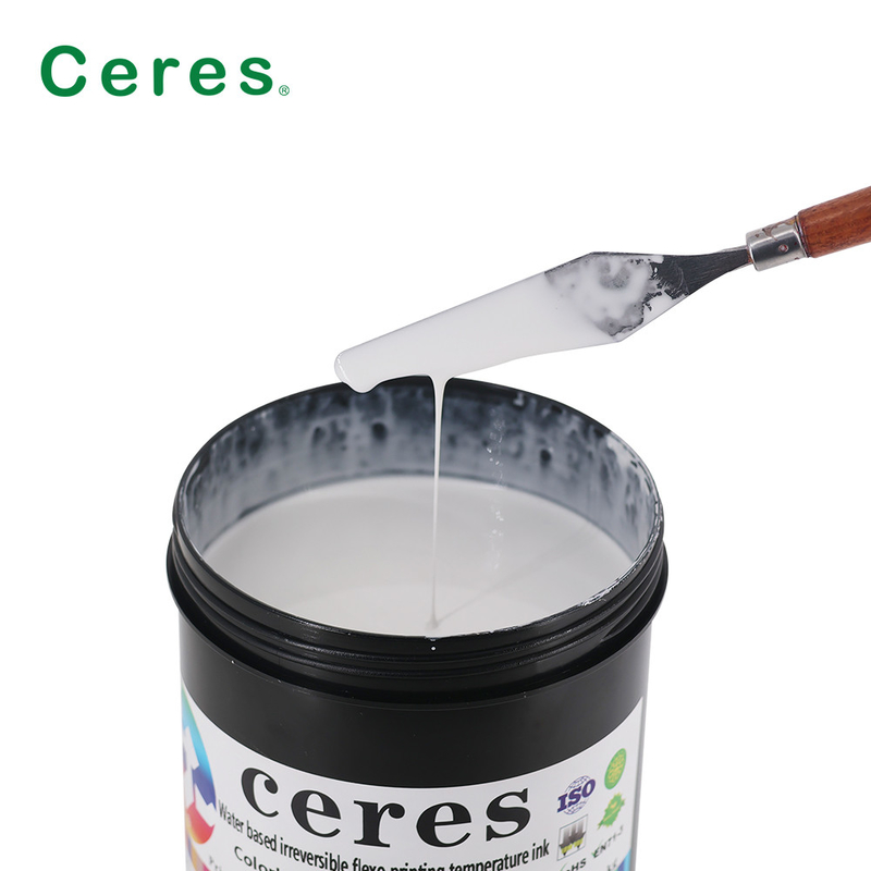 Encre d'imprimerie de sécurité de 80 degrés Flexo à base d'eau imprimant sans couleur irréversible à l'encre bleue de changement de température