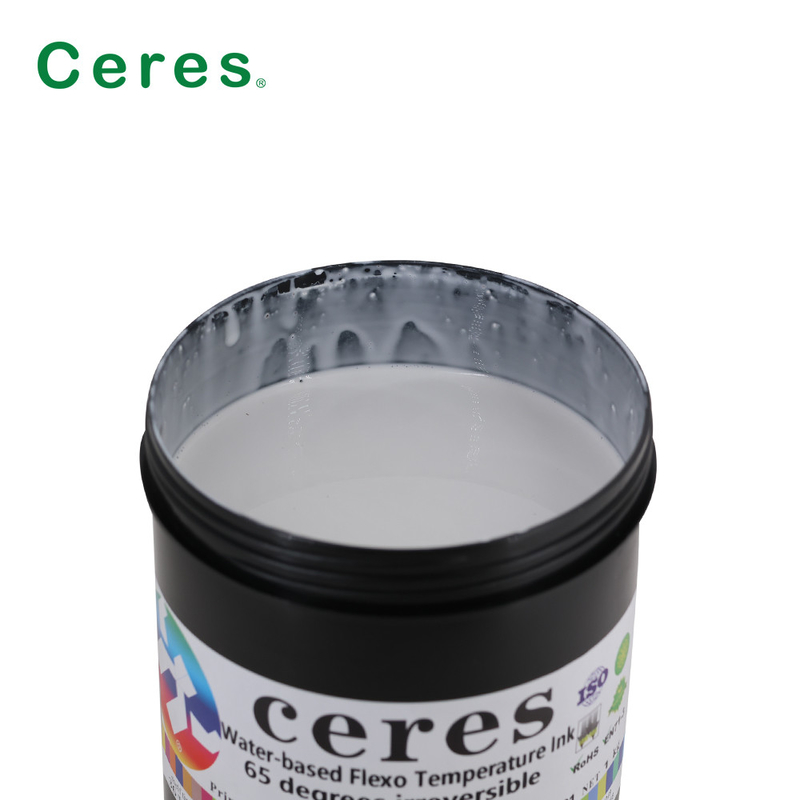 Encre d'imprimerie de sécurité de 65 degrés sans couleur pour noircir l'encre thermo-sensible irréversible à base d'eau de Flexo