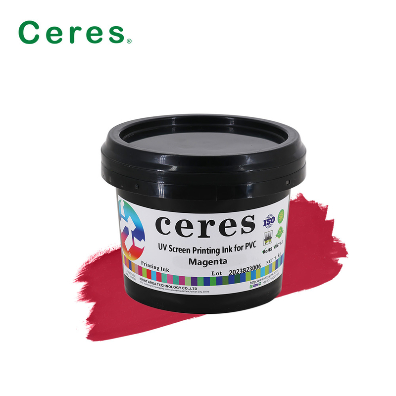 Encre UV sûre d'écran avec la valeur du pH à haute brillance de bonne de résistance à l'usure résistance d'éraflure 7.5-8.5