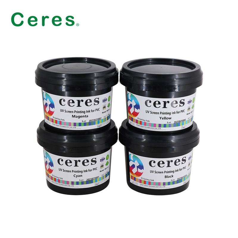 Encre UV sûre d'écran avec la valeur du pH à haute brillance de bonne de résistance à l'usure résistance d'éraflure 7.5-8.5