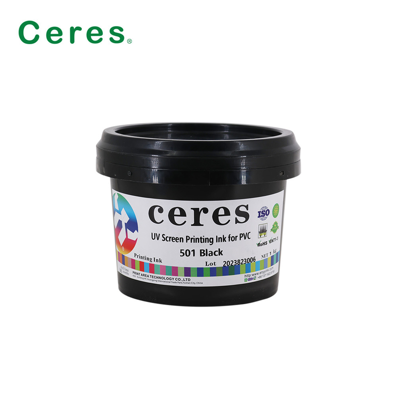 Encre d'imprimerie UV d'écran de résistance à l'eau pour la couleur de la finesse 2-3um CMYK Panton de bouteille de PE