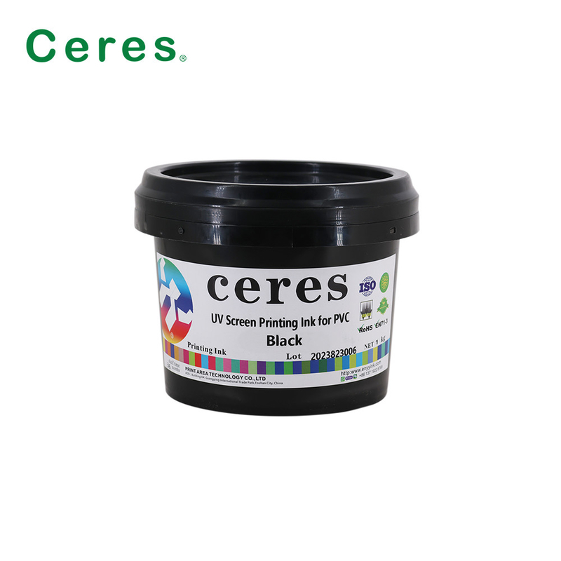 Encre d'imprimerie UV d'écran de CMYK pour le HDPE de LDPE d'ANIMAL FAMILIER de PE de pp en verre en plastique