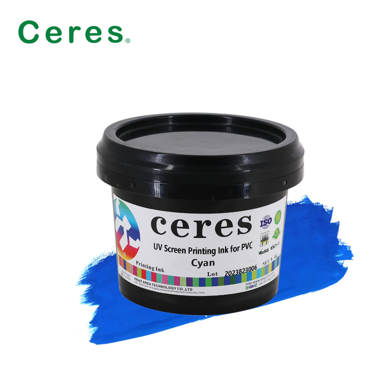 Encre d'imprimerie UV d'écran de CMYK pour le HDPE de LDPE d'ANIMAL FAMILIER de PE de pp en verre en plastique