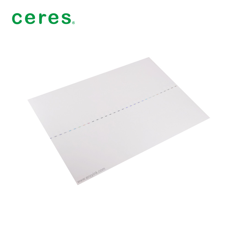 Papier de sécurité A4 de 120 grammes avec fenêtre ouverte fil coloré