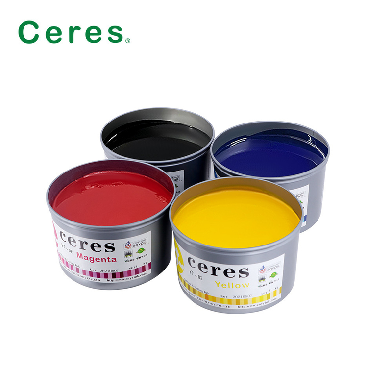 Des couleurs vives Offset imprimant du papier à l'encre à haute brillance Cmyk encres magenta