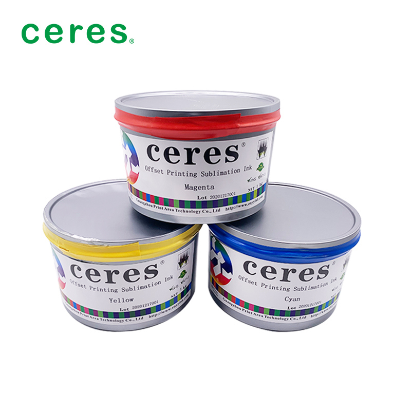 Encre de sublimation magenta pour impression offset avec faible différence de couleur, bonne reproductibilité et adaptation aux machines 4 couleurs