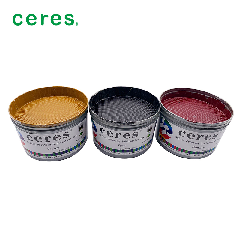 Encre de sublimation magenta pour impression offset avec faible différence de couleur, bonne reproductibilité et adaptation aux machines 4 couleurs