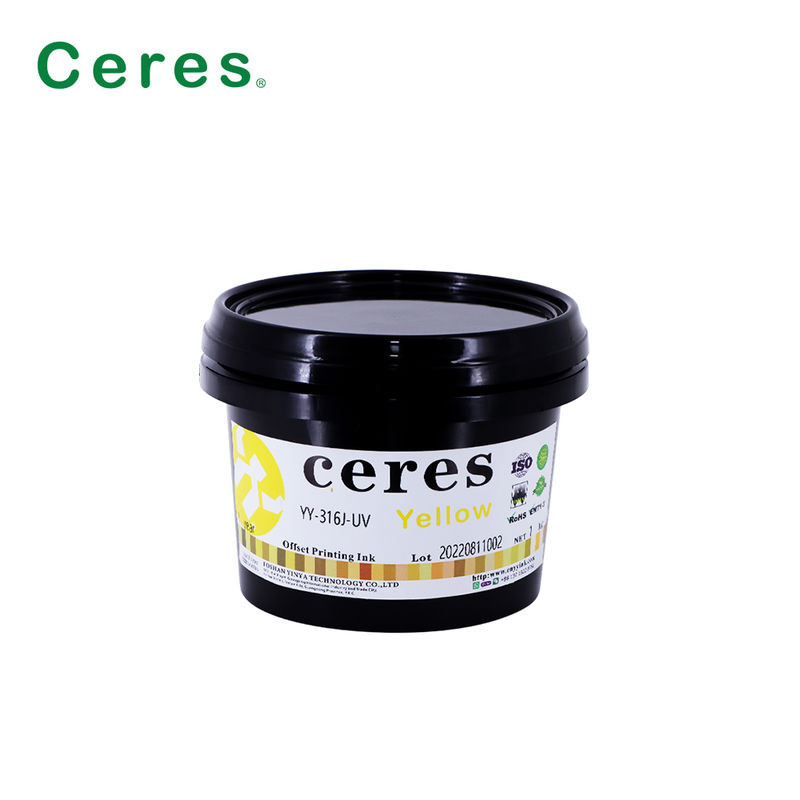 EN71-3 encre offset UV certifiée A+ avec une durée de validité d'un an pour l'impression CMYK de haute qualité