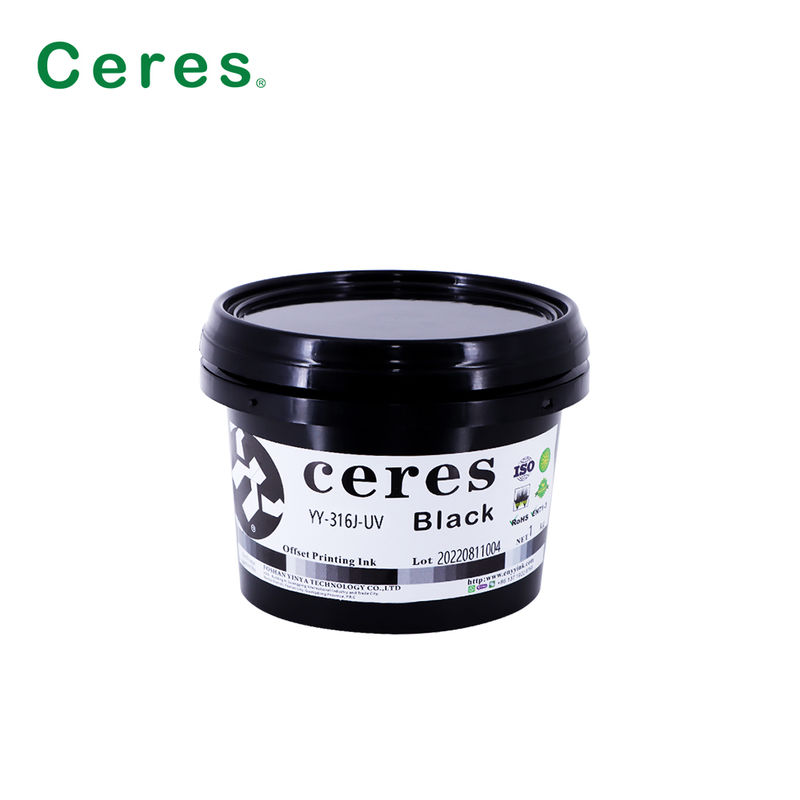 EN71-3 encre offset UV certifiée A+ avec une durée de validité d'un an pour l'impression CMYK de haute qualité