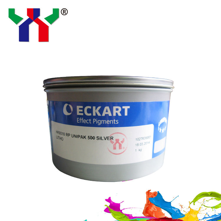 Allemagne Eckart Encre Offset Or et Argent Haute Qualité à base de solvant 1kg/boîte pour l'impression sur papier feuilles