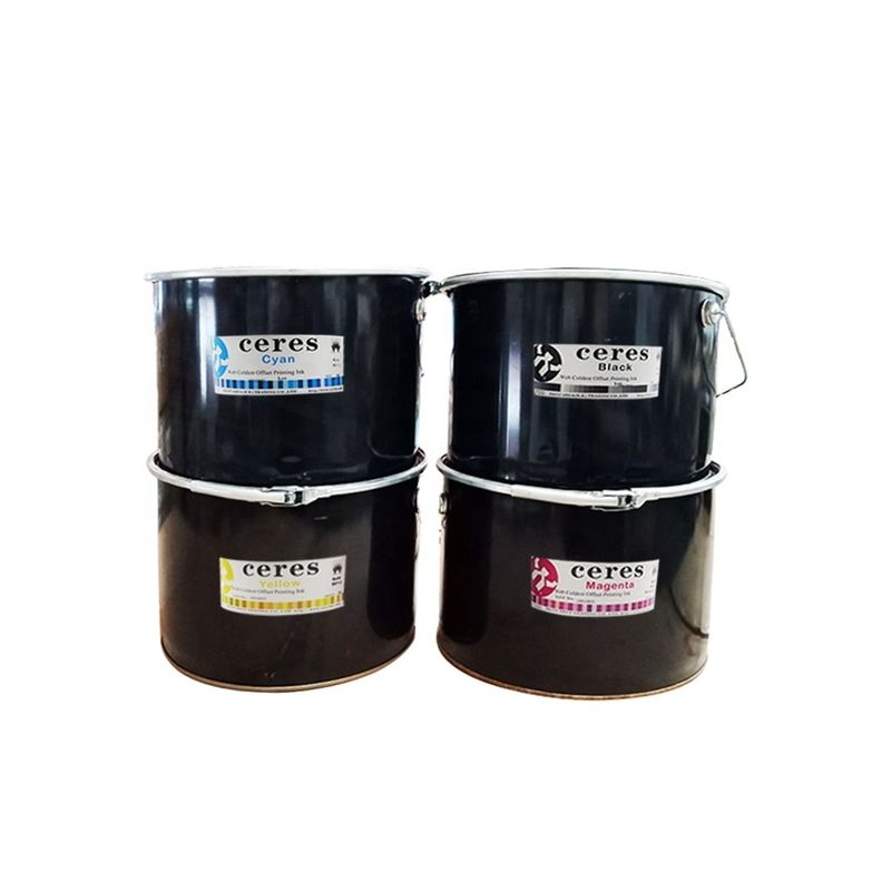 Impression de journaux à base de solvant d'encre offset pour imprimer des journaux en fûts de fer de 20 kg