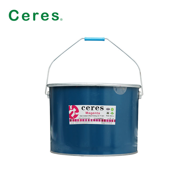 Tinture d'impression offset à froid Web pour l'impression de journaux avec transfert d'encre forte dans l'emballage en fûts de fer