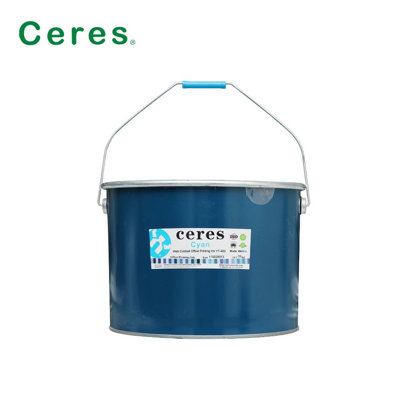 Tinture d'impression offset à froid Web pour l'impression de journaux avec transfert d'encre forte dans l'emballage en fûts de fer