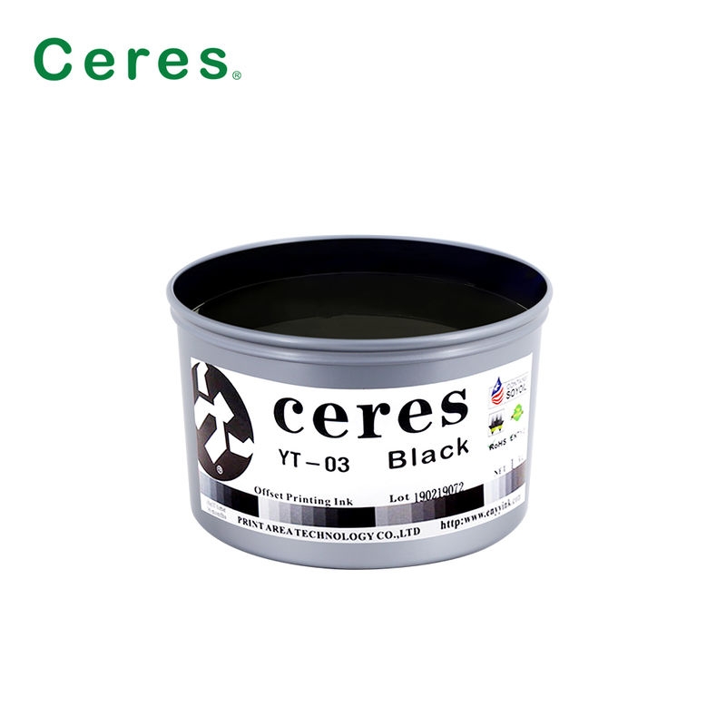 Ceres YT-03 Tinta offset de soja à haute brillance écologique à séchage rapide pour l'impression CMYK