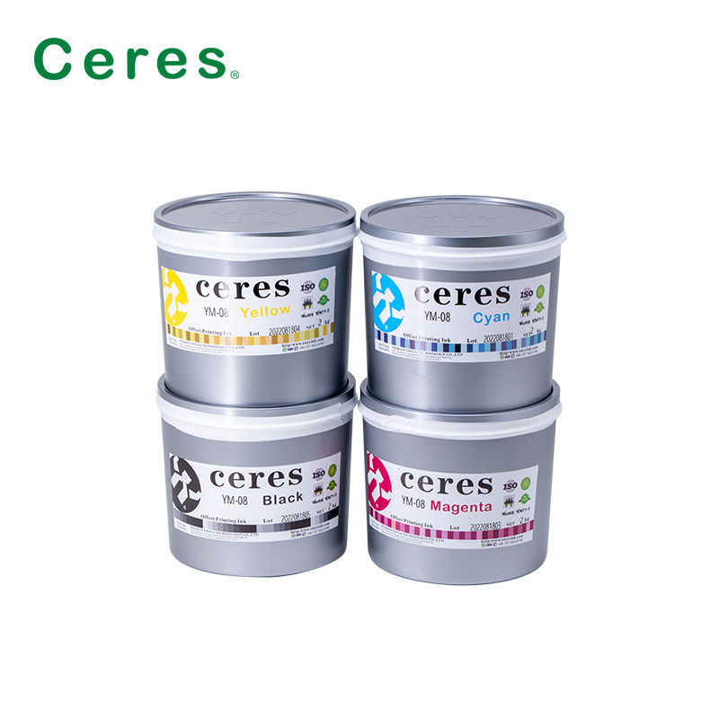 Encrés d'impression offset UV bleu reflex de haute qualité pour les canettes métalliques et d'étain à séchage au four