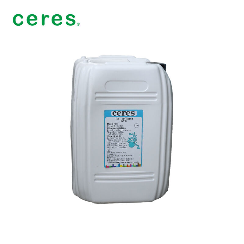 Water based Roller Wash for strong fast cleaning of rubber blankets and rollers with environmentally friendly formula