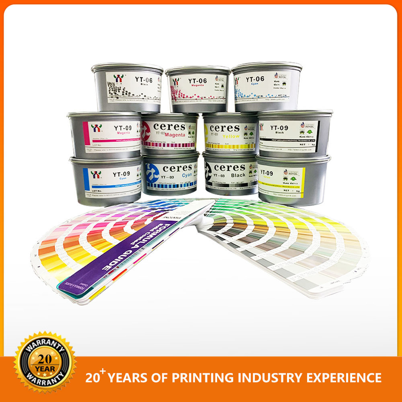 Des couleurs vives Offset imprimant du papier à l'encre à haute brillance Cmyk encres magenta