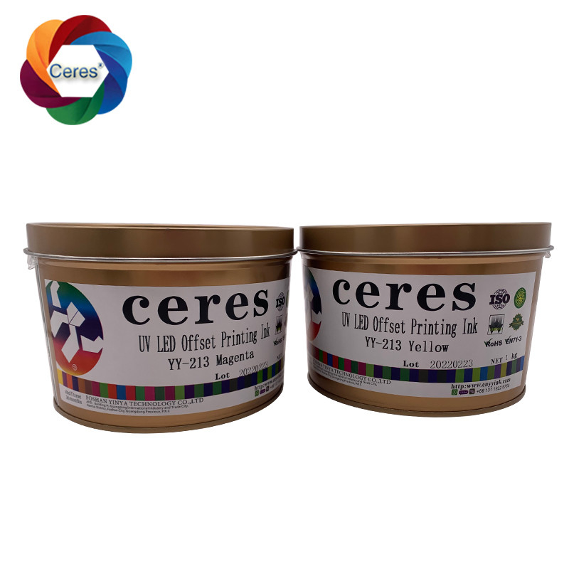 MSDS UV Offset Ink Ceres 1 Kg Canned Ink à base de solvant YY-213 Séchage rapide