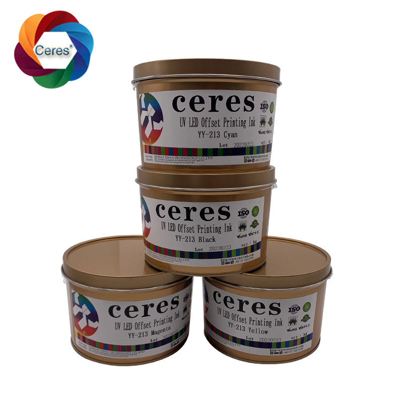 MSDS UV Offset Ink Ceres 1 Kg Canned Ink à base de solvant YY-213 Séchage rapide
