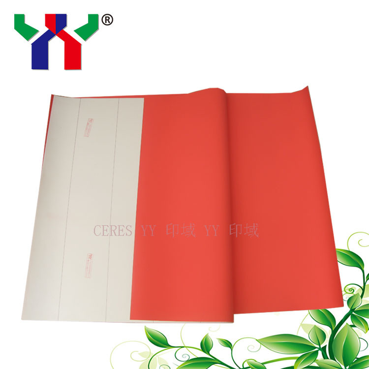 PS Plaque Offset Couverture Types de caoutchouc rouge Machine d'impression UV Affinité