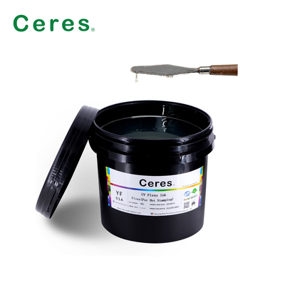 Solvant base UV Flexo encre brillante et vernis mat pour le papier d'étiquette