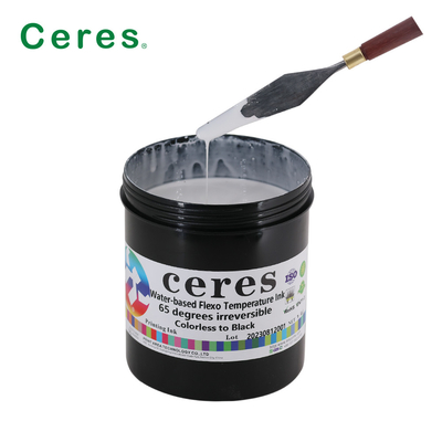 Encre d'imprimerie de sécurité de 65 degrés sans couleur pour noircir l'encre thermo-sensible irréversible à base d'eau de Flexo