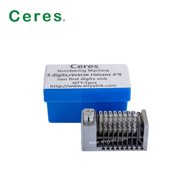 À l'envers 8 chiffres Leibinger numérotation machine pièces 3/16 