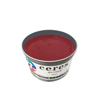 Encre d'impression offset couleur pantone rouge chaud YT-905 à séchage rapide avec haute opacité