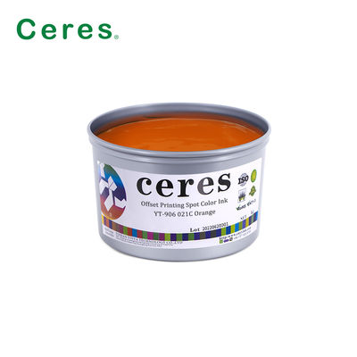 Encre d'impression offset à base de solvant couleur Pantone avec une opacité élevée pour l'impression d'emballages