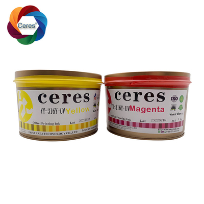Tinte de dessin UV lumineuse CMYK Tinte d'impression fluorescente à base de solvant