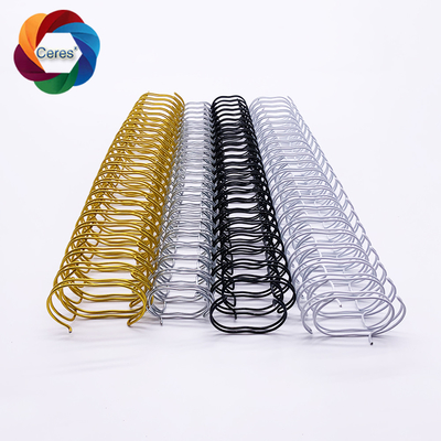 2 à 1 fil de liaison en spirale de 1,4 mm Twin Ring Pantone Double Carnet de bord Liant à ressort